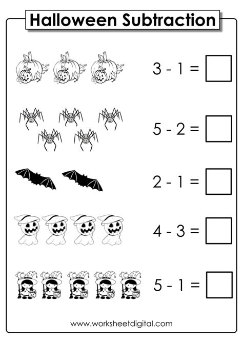 Free halloween math worksheet kindergarten, Download Free halloween ...