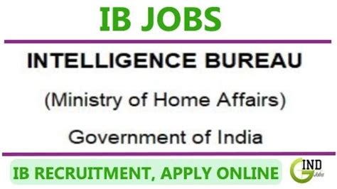 Intelligence Bureau Recruitment 2024, Apply Online, 668 IB Job Vacancies