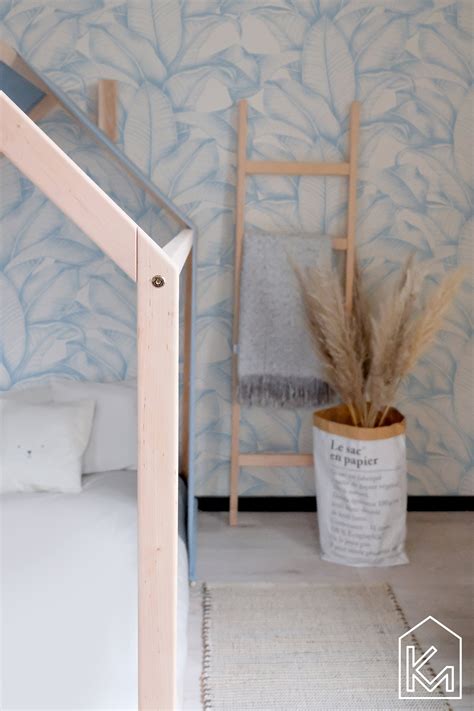 US Crib Size Floor Bed With Sky Blue Linen Cover Kids Bed - Etsy