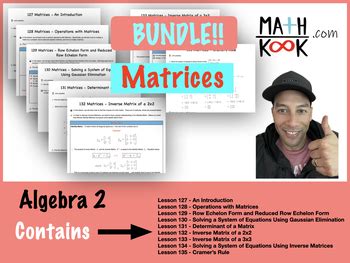 Image result for Algebra 2 Matrices