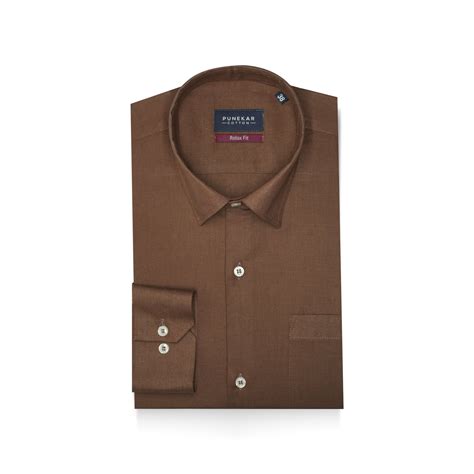 Light Brown Color Solid Pure Cotton For Men – Punekar Cotton