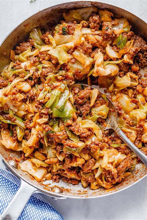 Fried Cabbage Recipe with Sausage – Fried Cabbage Recipe — Eatwell101