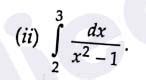 Q3.Integrate 2to3 3x dx Integrate 23 dx by x2 1