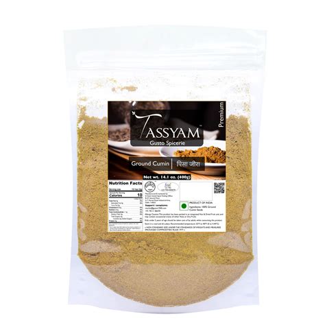 Ground Cumin Seeds 400g – Tassyam Organics