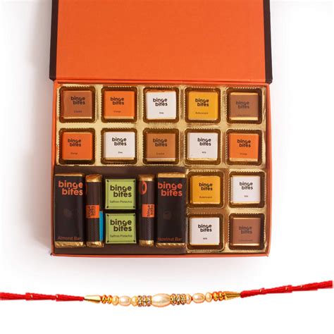Binge Bites Premium Chocolates Gift Pack with Rakhi | Raksha bandhan ...