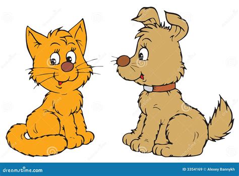 Pets (vector clip-art) stock vector. Illustration of fluffy - 3354169