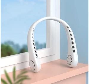 Rosario Portable Bladeless Hanging Rechargeable Neck Fan 3-Speeds ...
