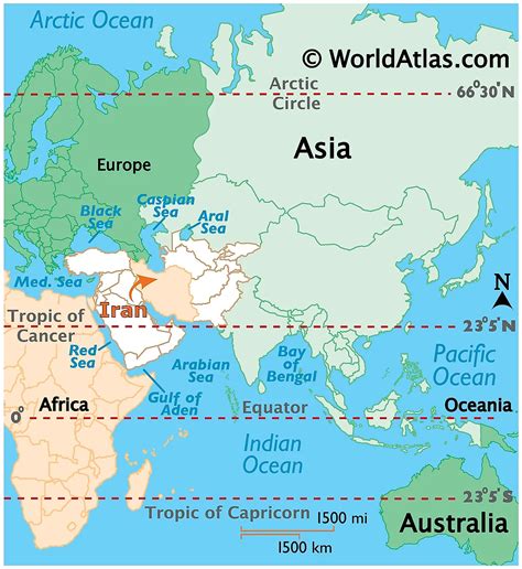 Mapas de Irán - Atlas del Mundo