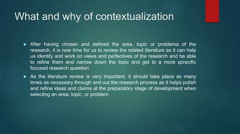 Contextualization of research | PPTX
