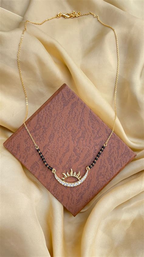 Gold Plated Sun Rise Mangalsutra - Abdesignsjewellery
