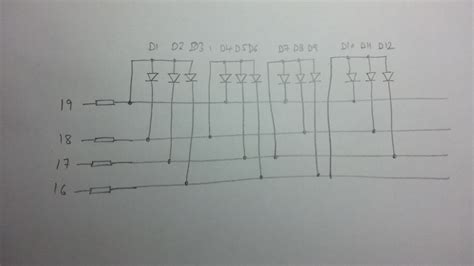 Image result for Arduino Charlieplexing Schematic