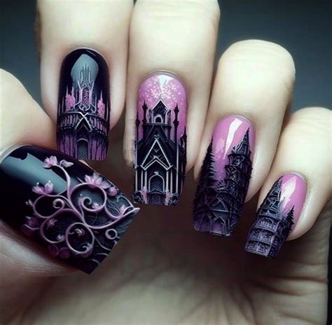 Pastel goth nail art design by @darkgothicaiart on Inst | Nail art ...