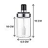 Femora Borosilicate Glass Food Storage Oil Butter Jar with Brush 250ml ...