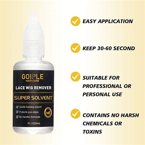 Goiple Wig Glue 1.34fl oz - Waterproof Lace Front Wig Adhesive Kit with ...