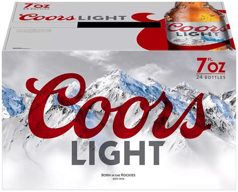 Coors Light Beer, American Light Lager Beer, 4.2% ABV, Bottles, 24 pk ...