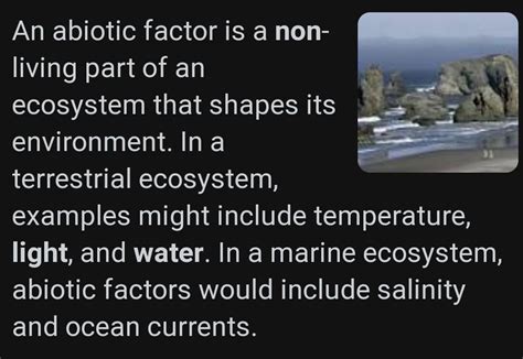 which of the following is an example of an abiotic factor - Brainly.in
