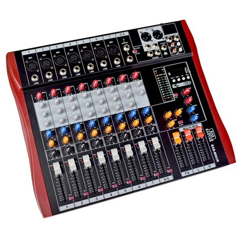 kh Audio Mixer 8 Channel Audio Mixer Sound Mixing Console with ...