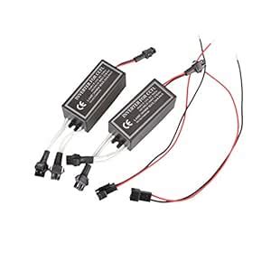2PC CCFL Halo Ring Angel Eye Lights Inverter Ballast Replacement 12V ...