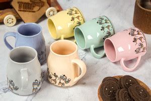 The Mug Factory trending multi color dancing girl flask cane set of 6 ...