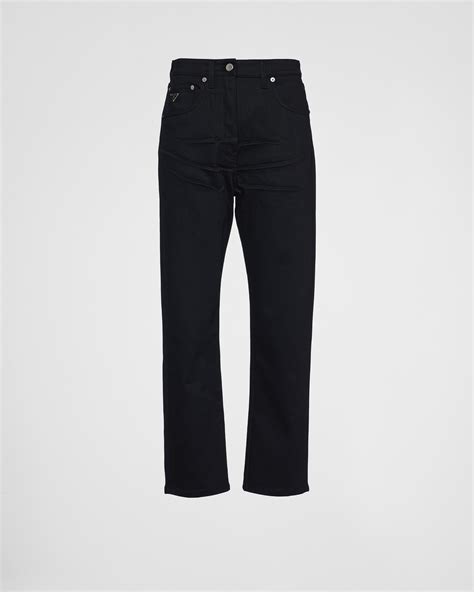 Black Stretch Denim Five-pocket Jeans | PRADA