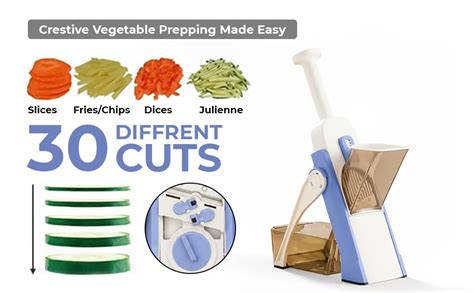 SAGEWARE Multipurpose Mandoline Slicer & Vegetable Chopper | 30-in-1 ...