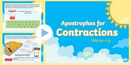 Year 2 Punctuating Sentences Warm-Up PowerPoint