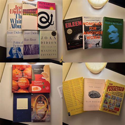 Books for sale - Didion, Moshfegh, Elif Batuman, Ling Ma, Maggie Nelson ...