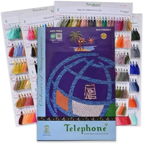 Embroiderymaterial Embroidery Thread Fabric Colour Telephone Art Silk ...