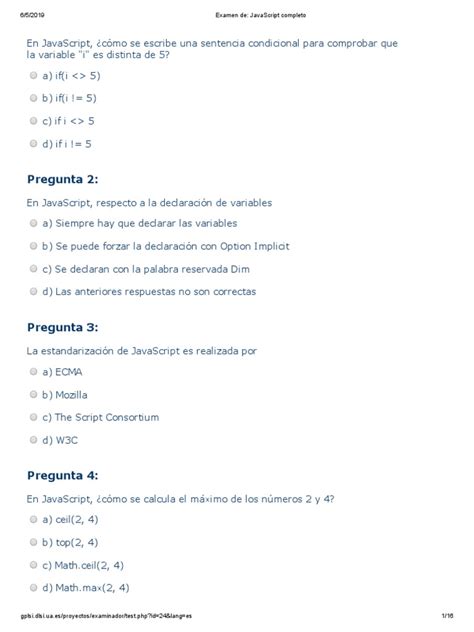 Examen JavaScript 的图像结果