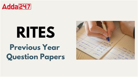 RITES Assistant Manager Previous Year Question Papers, Download PDF Here