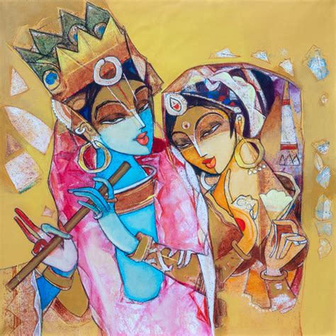 Buy Original Radha Krishna -2 Painting online By Prabhakar A | Eikowa
