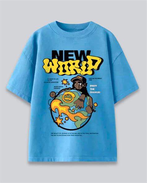 New World Oversized T-Shirt – Hazel