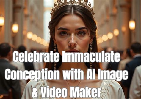 Celebrate Immaculate Conception with AI Image & Video Maker