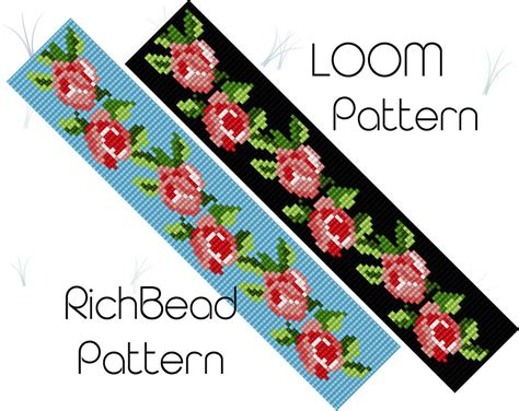 Image result for Simple Bead Loom Flower Patterns