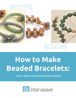 3 Free Beaded Bracelet Patterns | Beading, Free Beading Patterns | Interweave