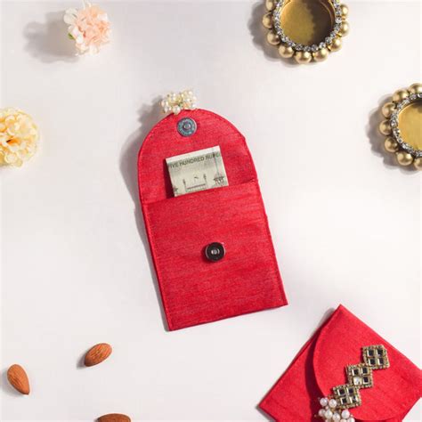 Red Festive Envelope Set Of 2 Online - Premium Envelope | Nestasia