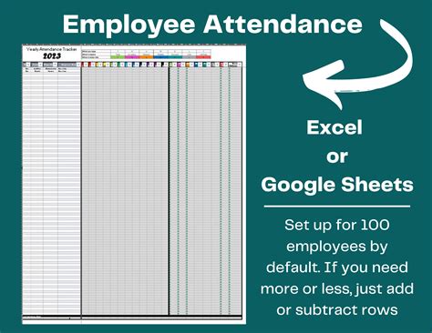 Employee Attendance Sheet Excel Template