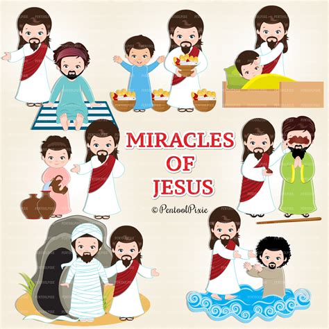 Miracles of Jesus Clipart Jesus Miracles Christianity Jesus - Etsy Canada