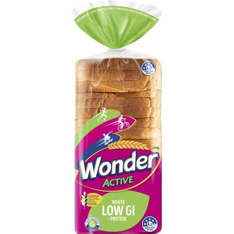 Calories in Wonder Active Low Gi Soft White Bread calcount