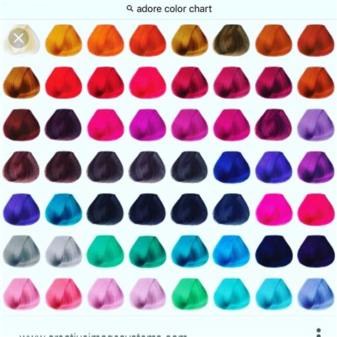 Adore Hair Color Mixing Chart – Warehouse of Ideas