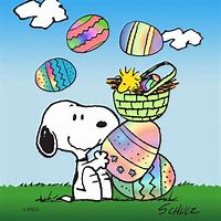 Image result for Snoopy Easter Bunny