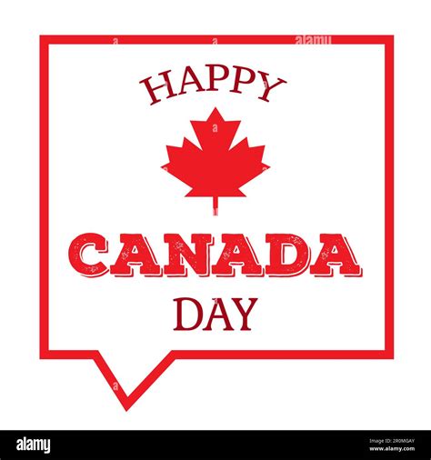 Happy Canada Day Celebration Banner. 1st Jule Holiday. Vector Stock ...