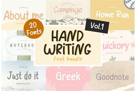 HANDWRITING FONT BUNDLE VOL. 1 (2610626)