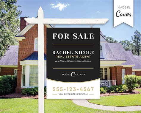 Real Estate For Sale Signs Templates