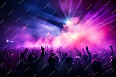 Premium AI Image | Large crowds at a concert