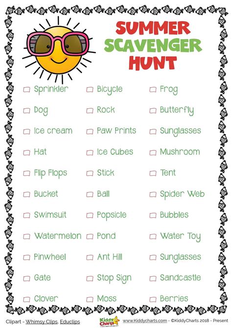Free Scavenger Hunt Ideas