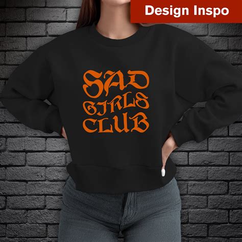 Sad Girls Club SVG, PNG, Depression Svg, Anxiety Svg, Gothic Svg, Cut File, Sublimation, Emo Svg ...