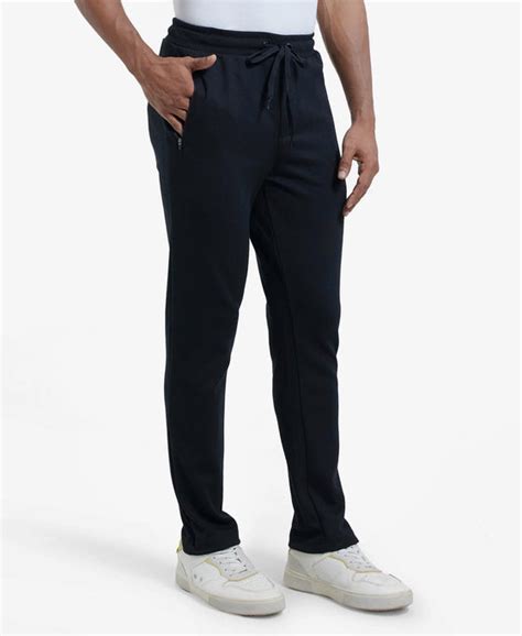 Buy Super Combed Cotton Rich Pique Slim Fit Trackpant with Side Zipper ...