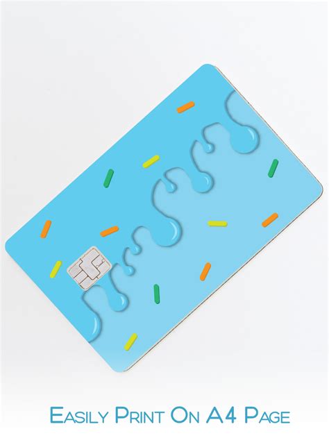 Credit Card Skin Stickers in 4 Multi-color Cute Debit Card - Etsy ...