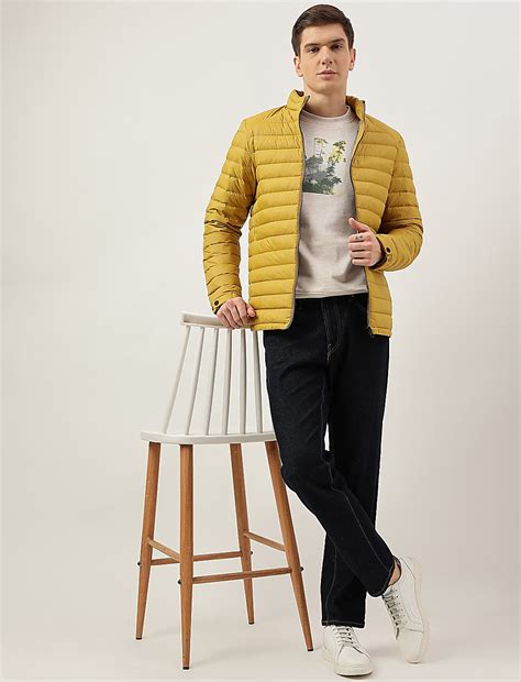 Buy Zip Up Solid Puffed Jacket at Marks & Spencer